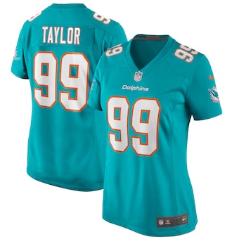 womens nike jason taylor aqua miami dolphins game retired pl